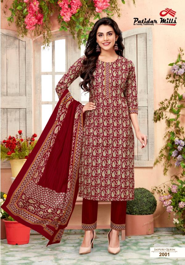 Patidar Jaipuri Queen Vol-2 Cotton Designer Printed Dress Material